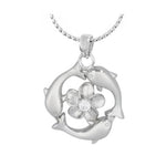 Dolphin Hibiscus Ash Pendant Urn - Love Charms™ Option