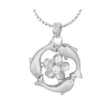 Dolphin Hibiscus Ash Pendant Urn - Love Charms™ Option