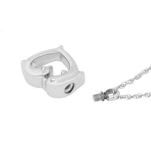 Dolphin Heart Ash Pendant Urn