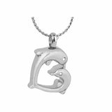 Dolphin Heart Ash Pendant Urn - Love Charms Option