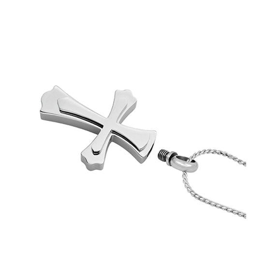 Double Cross Cremation Jewelry Urn