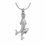 Double Dolphins Ash Urn Pendant - Love Charms Option
