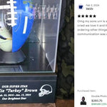 Double Photo Football Cremation Urn