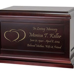 Double Hearts Cremation Urn