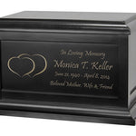 Double Hearts Cremation Urn