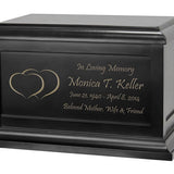 Double Hearts Cremation Urn