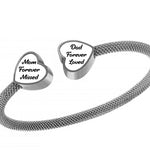 Double Heart - For Two - Stainless Bracelet Urn