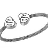 Double Heart - For Two - Stainless Bracelet Urn