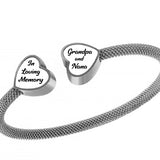 Double Heart - For Two - Stainless Bracelet Urn