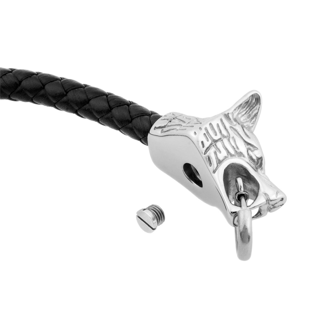 Wolf Head Double Bracelet Cremation Urn