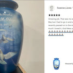 Angelic Doves Adult Cremation Urn - Tribute Wreath™ - Pro Sand Carved Engraving