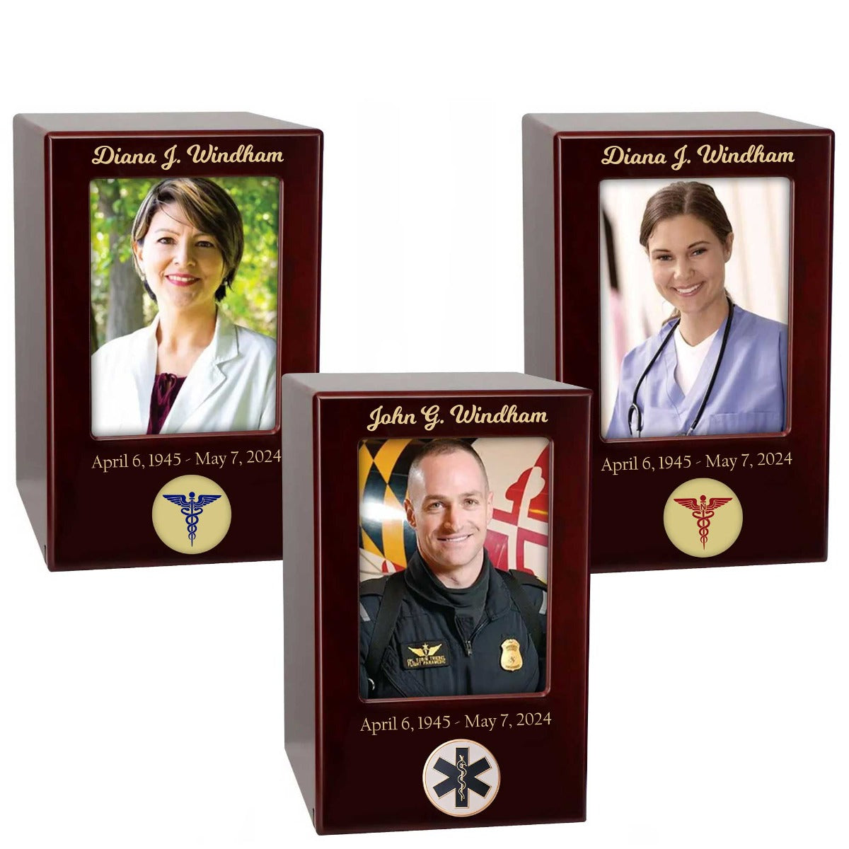 Doctor, Nurse or Paramedic Adult Cremation Photo Urn