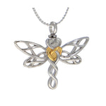 Dragonfly Heart Ash Jewelry Urn - Love Charms™ Option