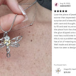 Dragonfly Heart Ash Jewelry Urn - Love Charms™ Option