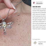 Dragonfly Heart Ash Jewelry Urn - Love Charms™ Option