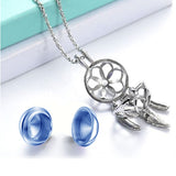 Blue Dreamcatcher Ornament Urn - Engraved Tag Option