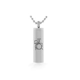 Drum Cylinder Pendant Keepsake Urn