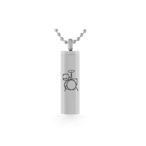 Drum Cylinder Pendant Keepsake Urn
