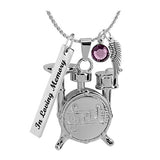 Drum Set Cremation Jewelry Urn - Love Charms™ Option