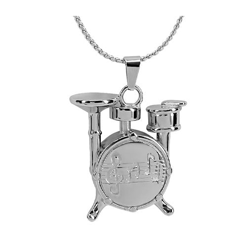 Drum Set Cremation Jewelry Urn - Love Charms™ Option