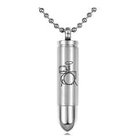 Drum Bullet Pendant Urn - Love Charms Option