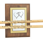Drum Stick Pair Keepsake Urns Walnut Display