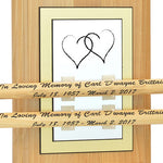Drum Stick Pair Keepsake Urns Cherry Display