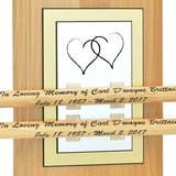 Drum Stick Pair Keepsake Urns Cherry Display