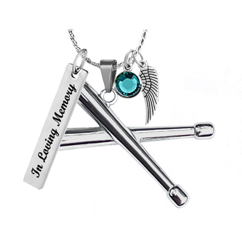 Drumsticks Stainless Pendant Urn - Love Charms™ Option