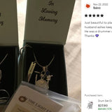 Drum Set Cremation Jewelry Urn - Love Charms™ Option
