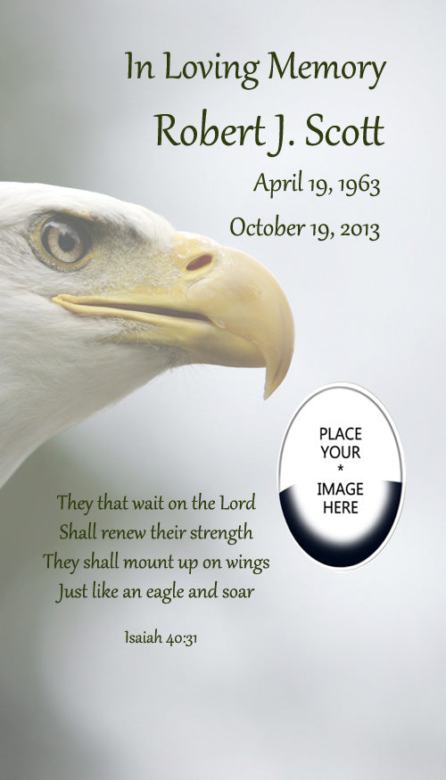 Eagle Isaiah 40:31 Urn and Picture