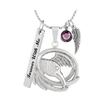 Eagle Feathers Ash Pendant Urn - Love Charms™ Option