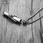 Eagle Bullet Pendant Unisex Cremation Urn - Love Charms™ Option