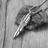 Eagle Bullet Pendant Unisex Cremation Urn - Love Charms™ Option