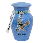 Blue Eagle Clouds Keepsake Urn - Love Charms® Option