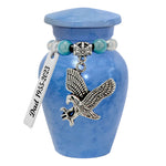 Blue Eagle Clouds Keepsake Urn - Love Charms® Option