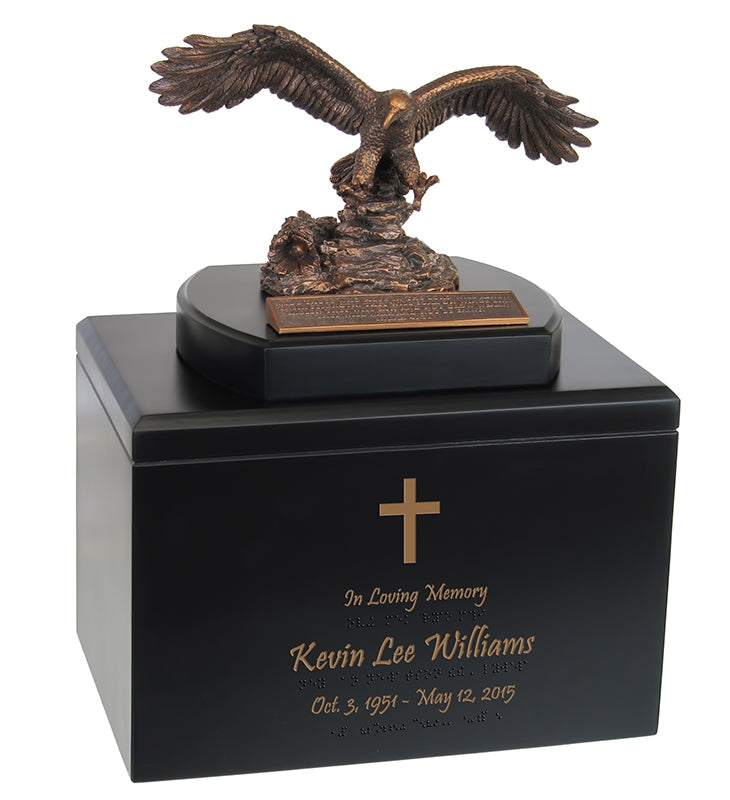 Eagle Faith Isaiah 40:31 Braille Urn