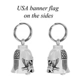 Liberty Guardian Motorcycle Bell Keychain Ash Urn - Engraving Available