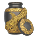 Eagle Gunmetal Youth Brass Urn - Pro Diamond Engraving