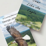 Eagle In Flight Memorial Cards - Funeral  Cards - Celebration of Life Cards