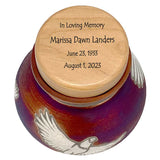 Eagle Raku Cremation Adult or Medium Urn - Personalization Option