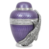 Soaring Eagle Lavender Adult Urn - Pro Laser Engraving - Burial Vault Option