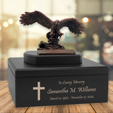 Eagle Faith Isaiah 40:31 Adult Cremation Urn - English or Spanish Language