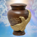 Eagle Wood Adult Sovereign Animal Cremation Urn