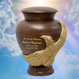 Eagle Wood Adult Sovereign Animal Cremation Urn