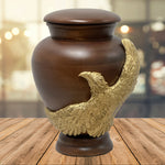 Eagle Wood Adult Sovereign Animal Cremation Urn