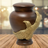 Eagle Wood Adult Sovereign Animal Cremation Urn