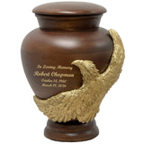 Eagle Wood Adult Sovereign Animal Cremation Urn