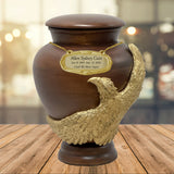 Eagle Wood Adult Sovereign Animal Cremation Urn
