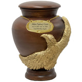 Eagle Wood Adult Sovereign Animal Cremation Urn